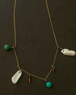 Baroque Pearl, Amber and Turquoise Ensemble